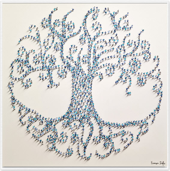 Bleu life tree – Francisco Bartus