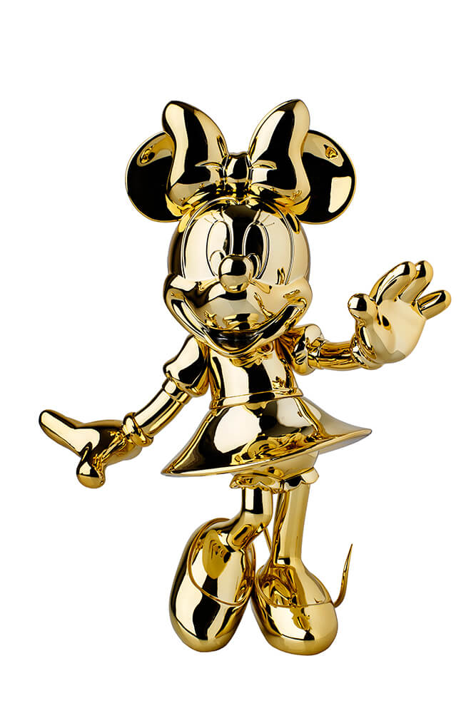 Golden Sculpture Minnie- Mickey and Friends