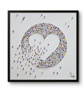 Multi colours Circle Heart – Francisco Bartus
