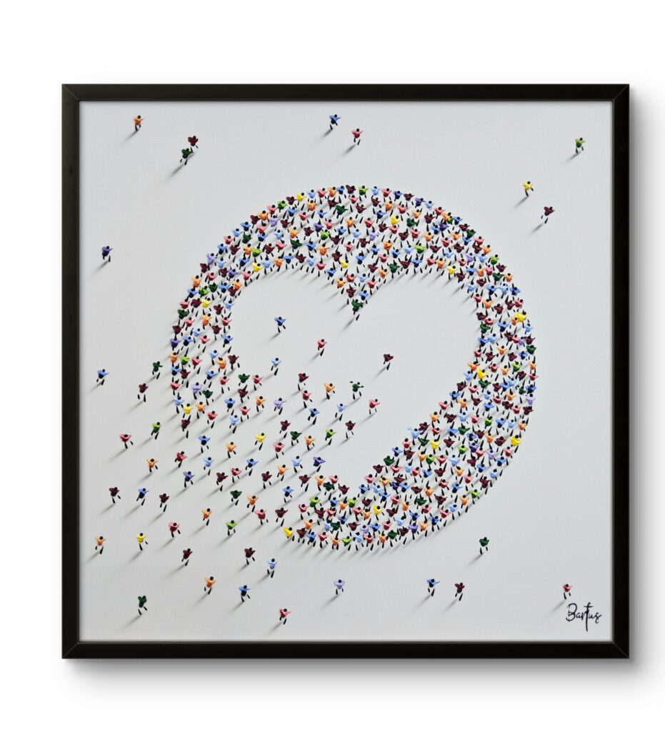Multi colours Circle Heart – Francisco Bartus