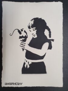 Icecream girl – on Paper- After Banksy