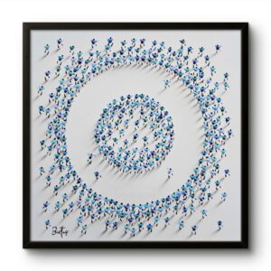 Small blue double- Francisco Bartus