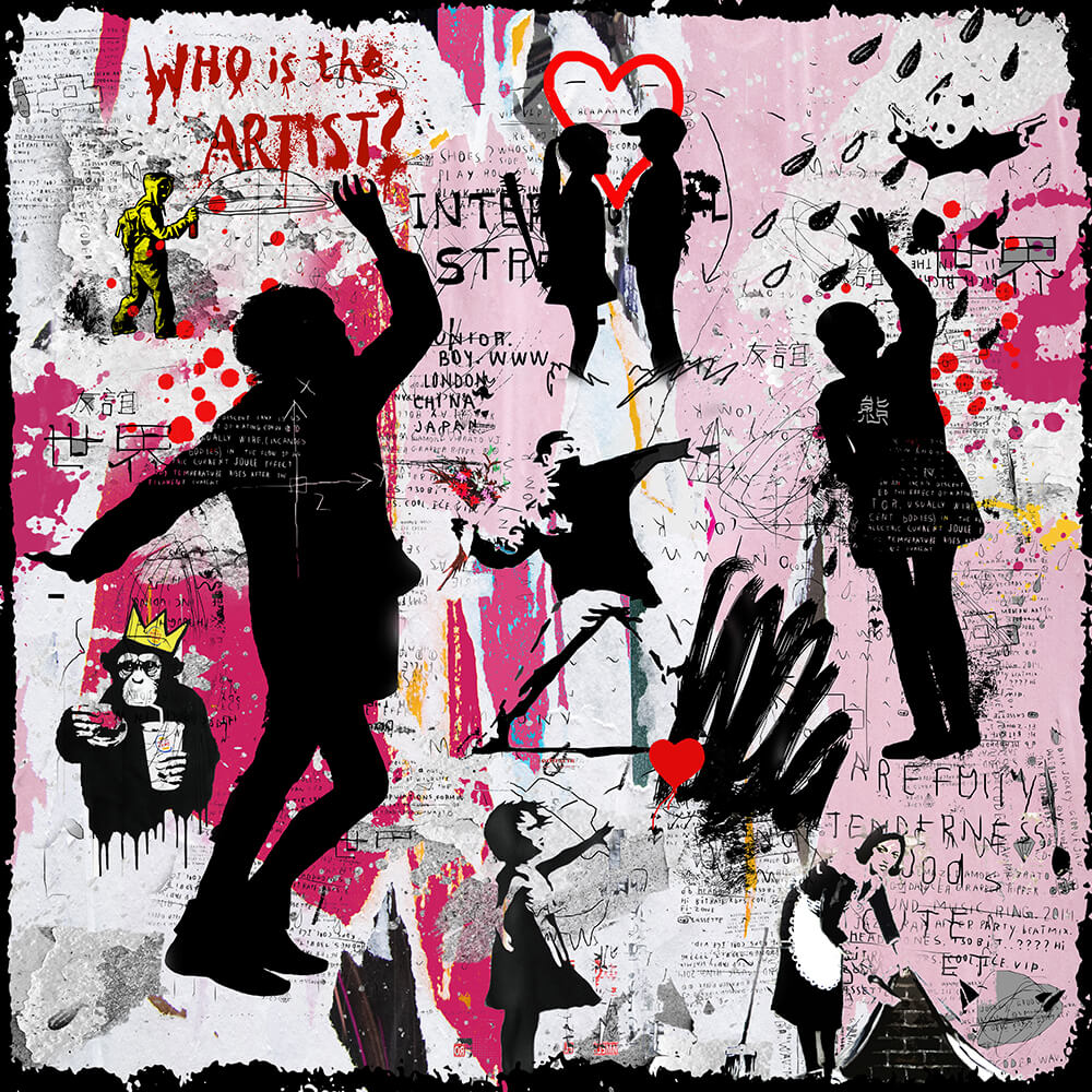 Collage after Banksy – Micha Baker