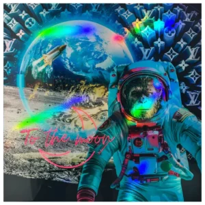 To The Moon – Neon Light- Van Apple