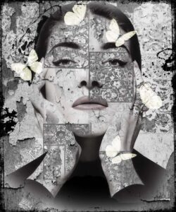 Icon Callas-Leather dibond- Hans Jochem Bakker