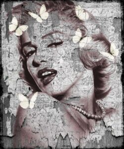 Icon Marilyn II -Leather dibond- Hans Jochem Bakker