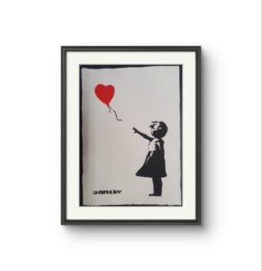 Balloon girl – on Paper- After Banksy